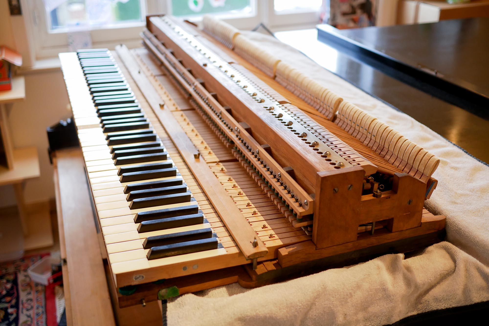 mécanique du piano à queue
